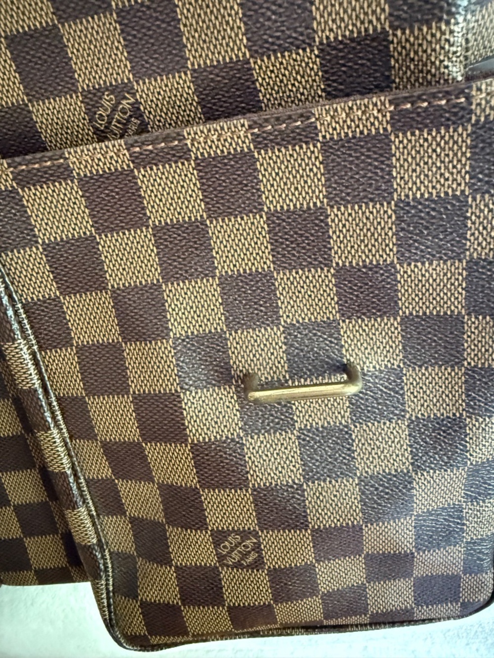 LV Louis Vuitton cross body messenger bag vintage briefcase damier ebene - Picture 9 of 11